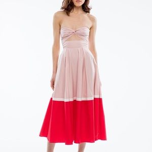 Sau Lee Poppy Color Block Dress